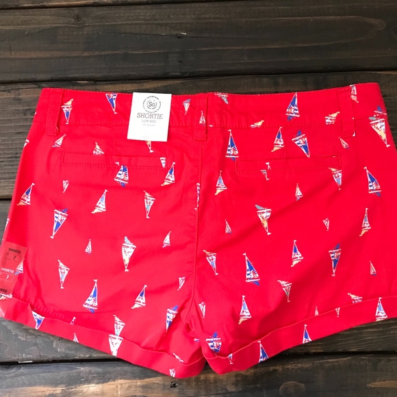 Kohls Juniors-  Nautical Shorts- NWT- Size 7 - Picture 2 of 6